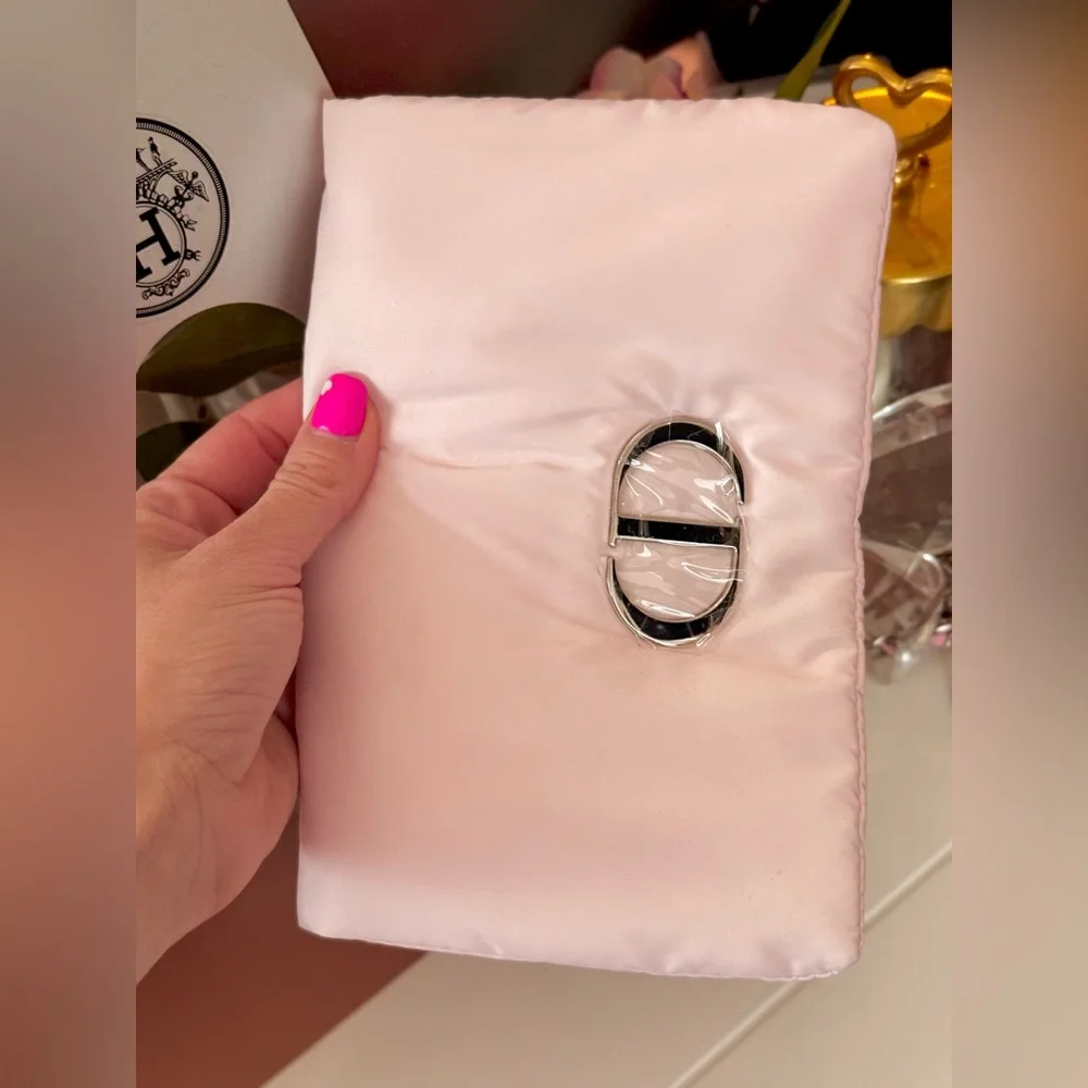 Dior Beauty Pink Puffy Cosmetic Bag